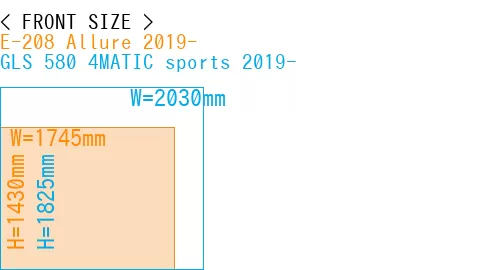 #E-208 Allure 2019- + GLS 580 4MATIC sports 2019-